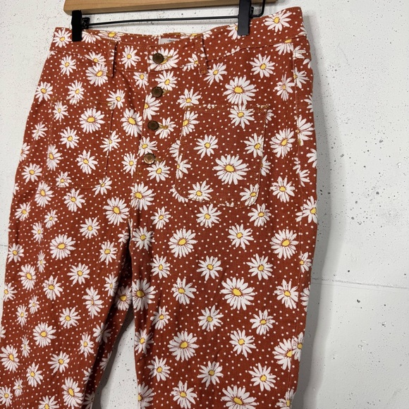 Wrangler Floral Daisy High Rise Fierce Flare Pant Jeans 32 - Picture 3 of 8